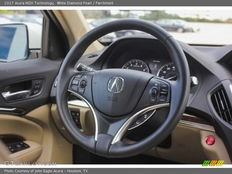 White Diamond Pearl / Parchment 2017 Acura MDX Technology