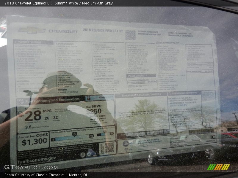 Summit White / Medium Ash Gray 2018 Chevrolet Equinox LT