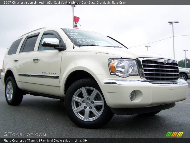 Cool Vanilla White / Dark Slate Gray/Light Slate Gray 2007 Chrysler Aspen Limited 4WD