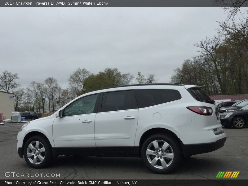 Summit White / Ebony 2017 Chevrolet Traverse LT AWD