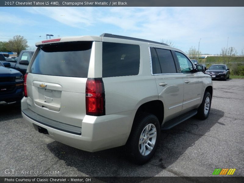 Champagne Silver Metallic / Jet Black 2017 Chevrolet Tahoe LS 4WD