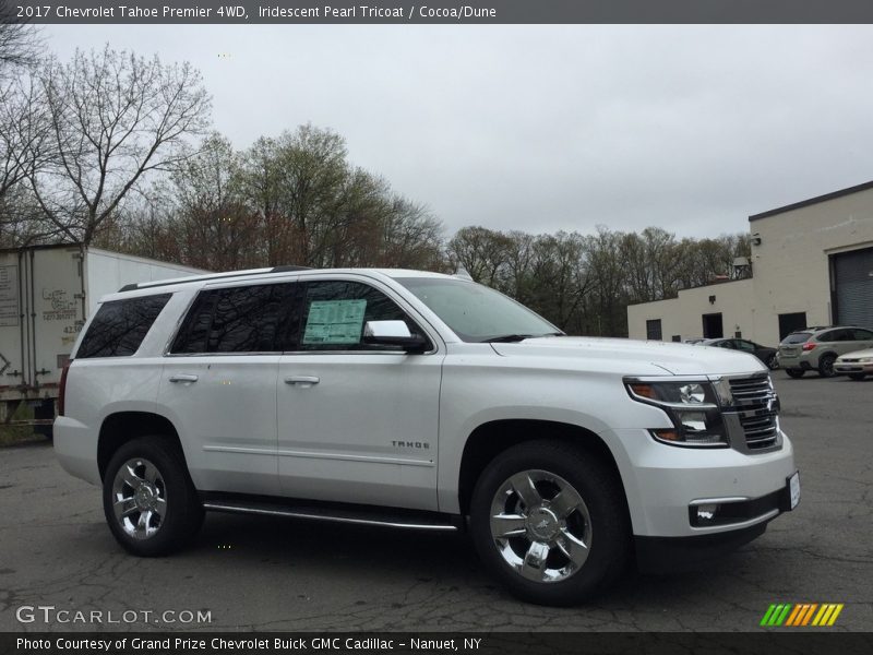 Iridescent Pearl Tricoat / Cocoa/Dune 2017 Chevrolet Tahoe Premier 4WD