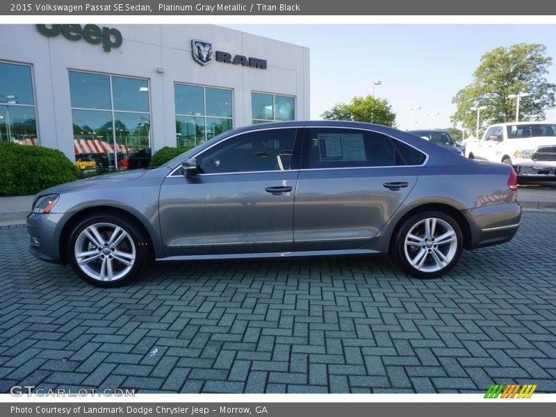 Platinum Gray Metallic / Titan Black 2015 Volkswagen Passat SE Sedan