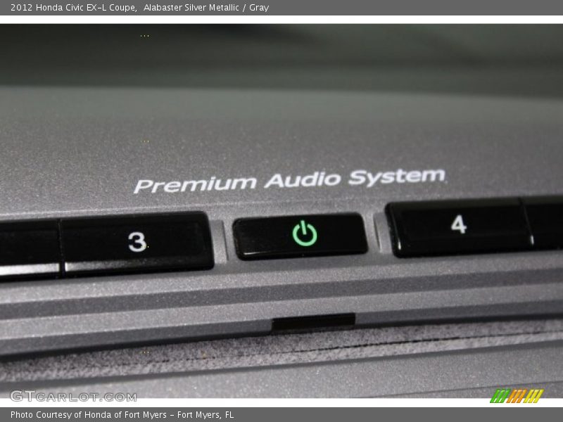 Alabaster Silver Metallic / Gray 2012 Honda Civic EX-L Coupe