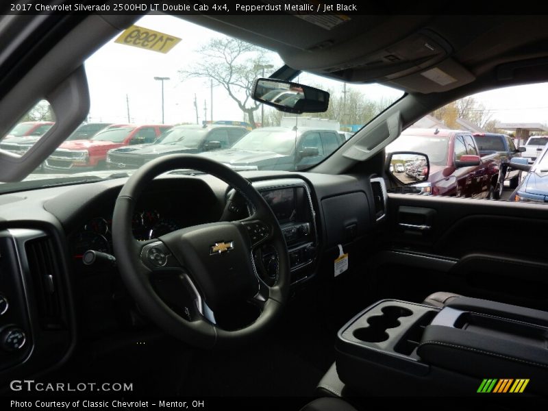 Pepperdust Metallic / Jet Black 2017 Chevrolet Silverado 2500HD LT Double Cab 4x4