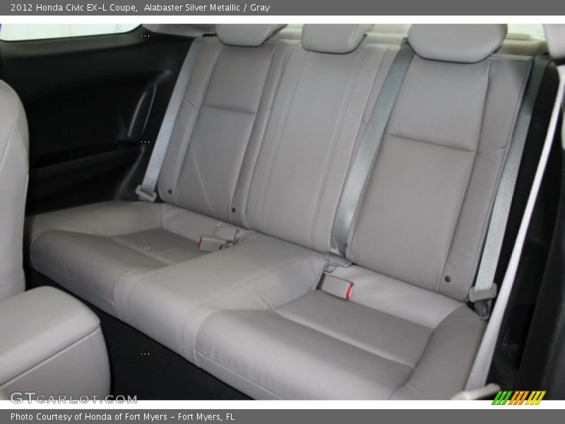 Alabaster Silver Metallic / Gray 2012 Honda Civic EX-L Coupe