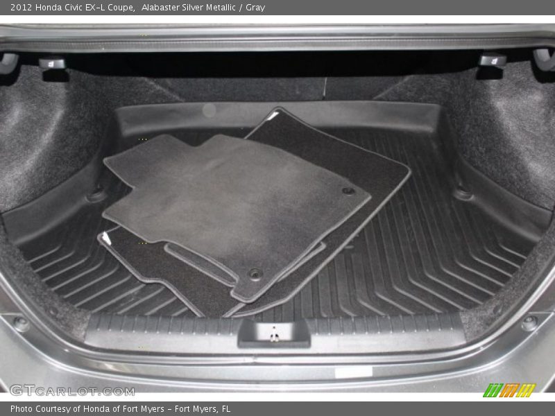 Alabaster Silver Metallic / Gray 2012 Honda Civic EX-L Coupe