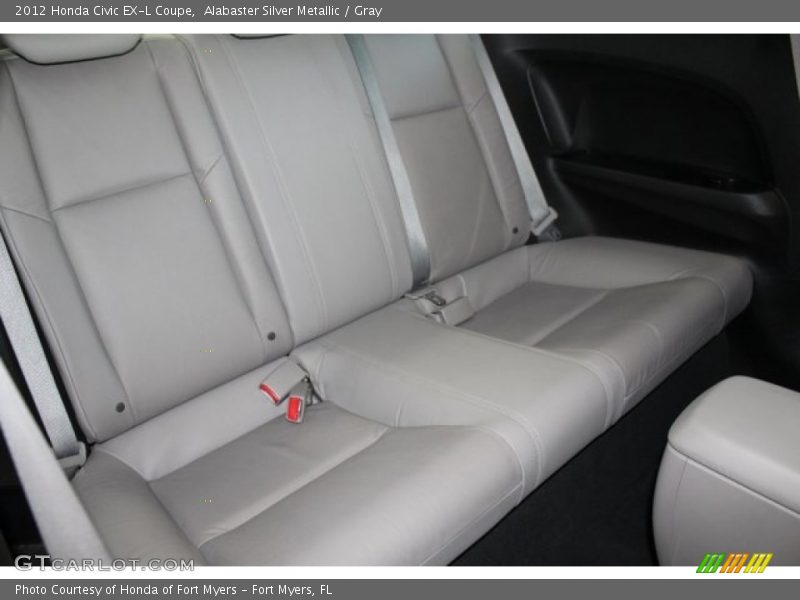 Alabaster Silver Metallic / Gray 2012 Honda Civic EX-L Coupe