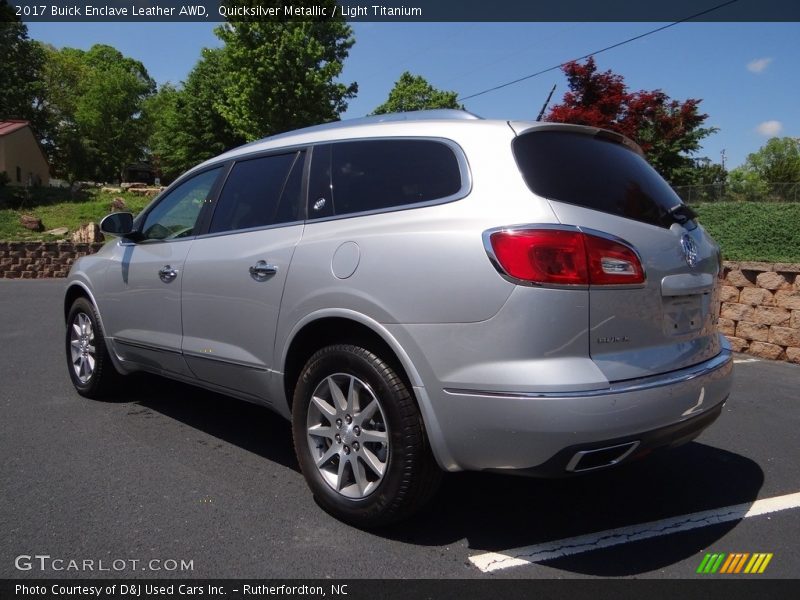 Quicksilver Metallic / Light Titanium 2017 Buick Enclave Leather AWD