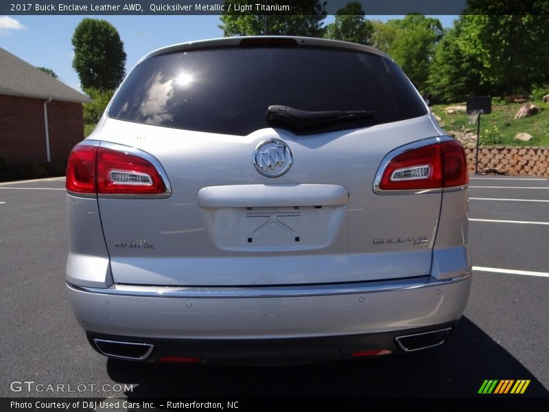 Quicksilver Metallic / Light Titanium 2017 Buick Enclave Leather AWD
