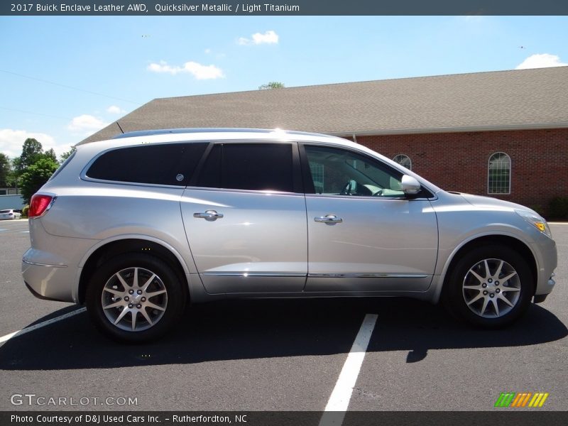 Quicksilver Metallic / Light Titanium 2017 Buick Enclave Leather AWD