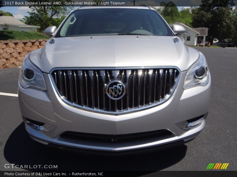 Quicksilver Metallic / Light Titanium 2017 Buick Enclave Leather AWD