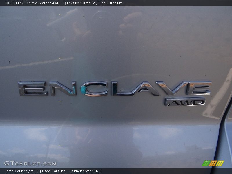 Quicksilver Metallic / Light Titanium 2017 Buick Enclave Leather AWD