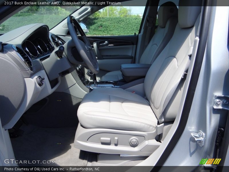 Quicksilver Metallic / Light Titanium 2017 Buick Enclave Leather AWD