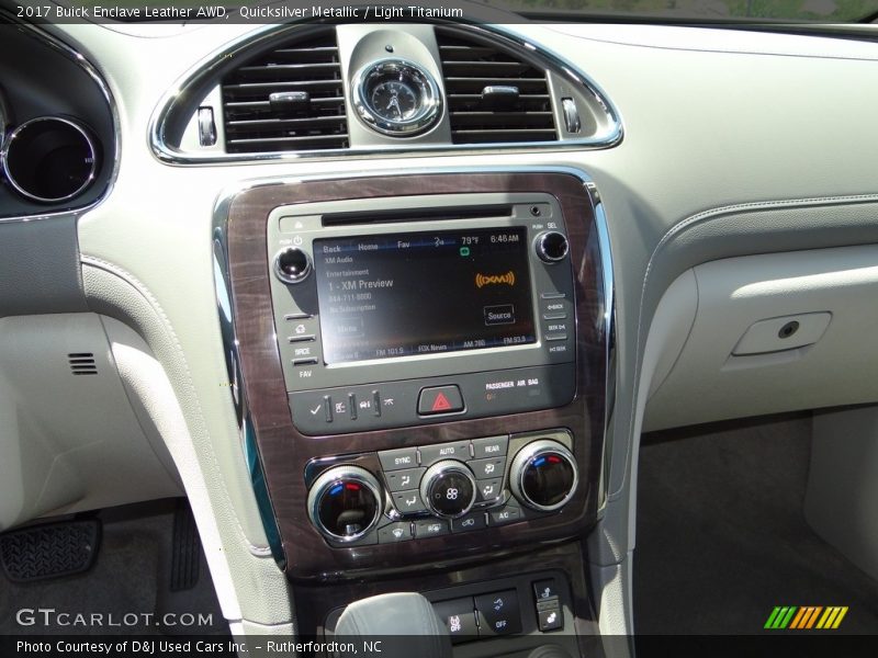 Quicksilver Metallic / Light Titanium 2017 Buick Enclave Leather AWD