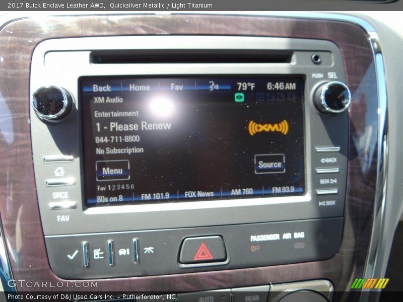 Quicksilver Metallic / Light Titanium 2017 Buick Enclave Leather AWD