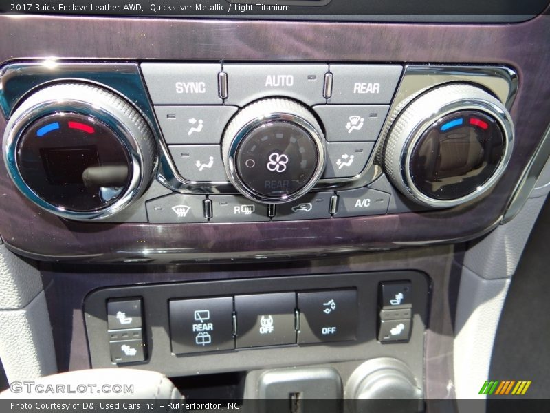 Quicksilver Metallic / Light Titanium 2017 Buick Enclave Leather AWD