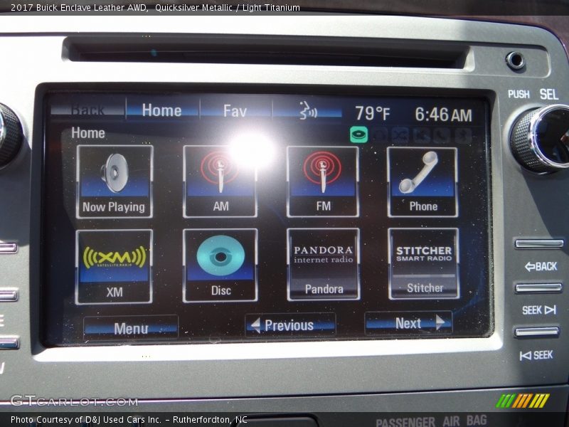 Quicksilver Metallic / Light Titanium 2017 Buick Enclave Leather AWD