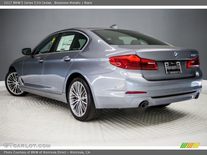 Bluestone Metallic / Black 2017 BMW 5 Series 530i Sedan
