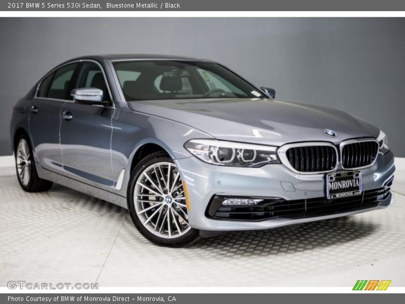 Bluestone Metallic / Black 2017 BMW 5 Series 530i Sedan