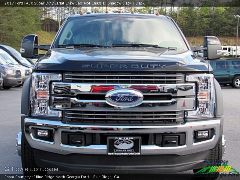 Shadow Black / Black 2017 Ford F450 Super Duty Lariat Crew Cab 4x4 Chassis