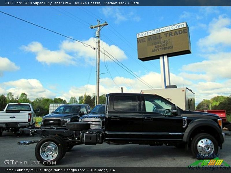 Shadow Black / Black 2017 Ford F450 Super Duty Lariat Crew Cab 4x4 Chassis