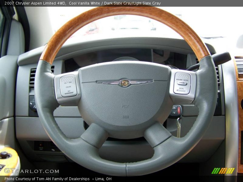 Cool Vanilla White / Dark Slate Gray/Light Slate Gray 2007 Chrysler Aspen Limited 4WD