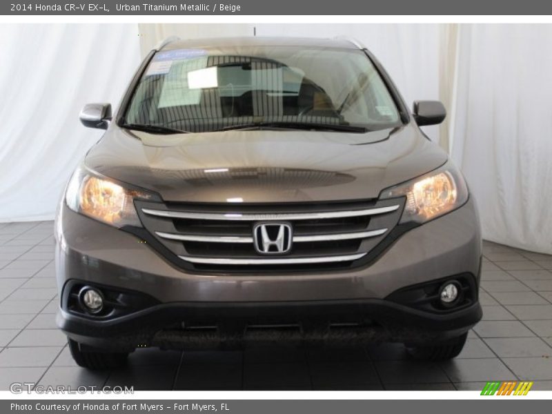 Urban Titanium Metallic / Beige 2014 Honda CR-V EX-L