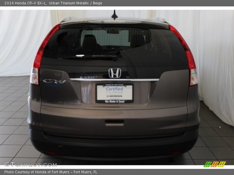 Urban Titanium Metallic / Beige 2014 Honda CR-V EX-L