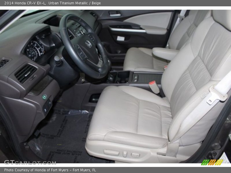 Urban Titanium Metallic / Beige 2014 Honda CR-V EX-L