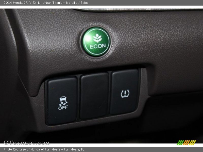 Urban Titanium Metallic / Beige 2014 Honda CR-V EX-L