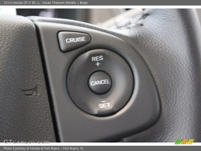 Urban Titanium Metallic / Beige 2014 Honda CR-V EX-L