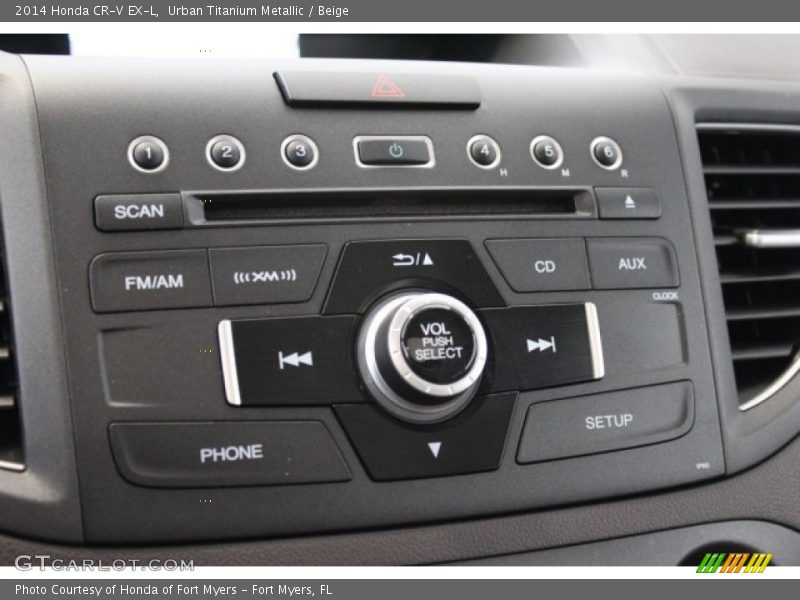Urban Titanium Metallic / Beige 2014 Honda CR-V EX-L