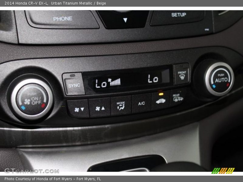 Urban Titanium Metallic / Beige 2014 Honda CR-V EX-L