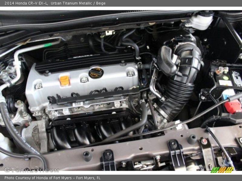 Urban Titanium Metallic / Beige 2014 Honda CR-V EX-L