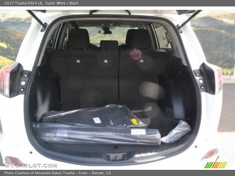 Super White / Black 2017 Toyota RAV4 LE