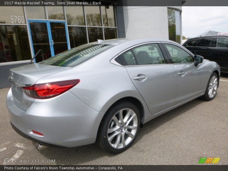 Sonic Silver Metallic / Black 2017 Mazda Mazda6 Touring