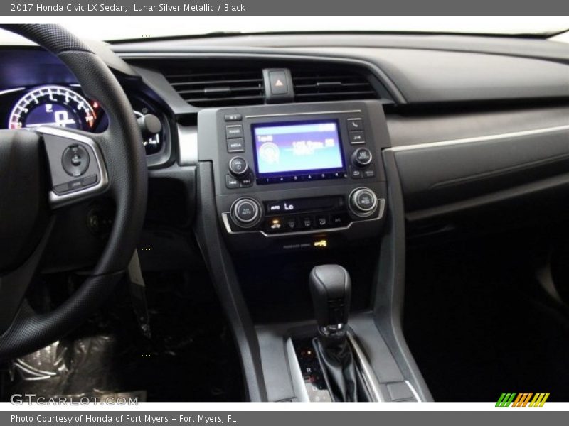 Lunar Silver Metallic / Black 2017 Honda Civic LX Sedan