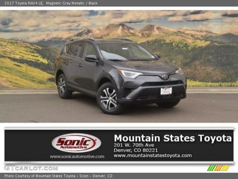 Magnetic Gray Metallic / Black 2017 Toyota RAV4 LE