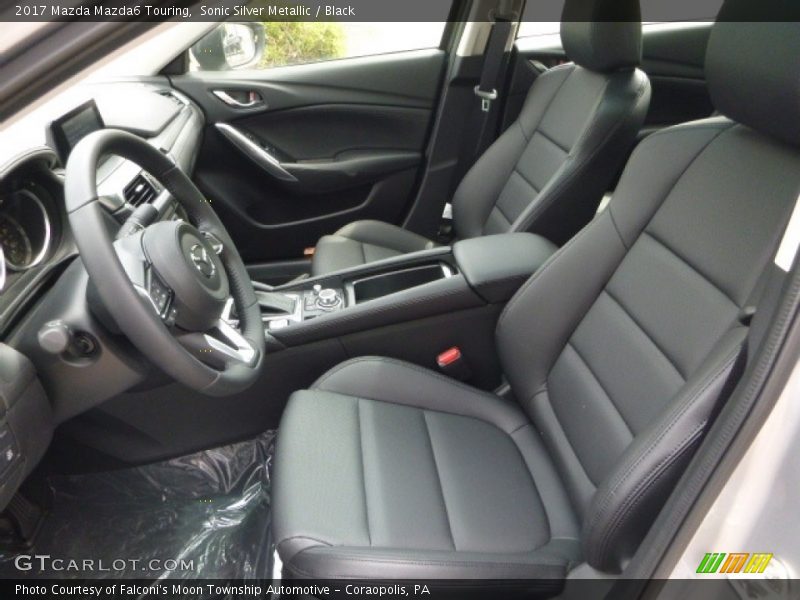 Sonic Silver Metallic / Black 2017 Mazda Mazda6 Touring