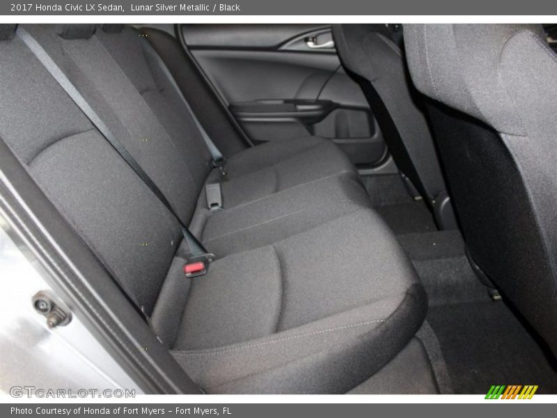 Lunar Silver Metallic / Black 2017 Honda Civic LX Sedan