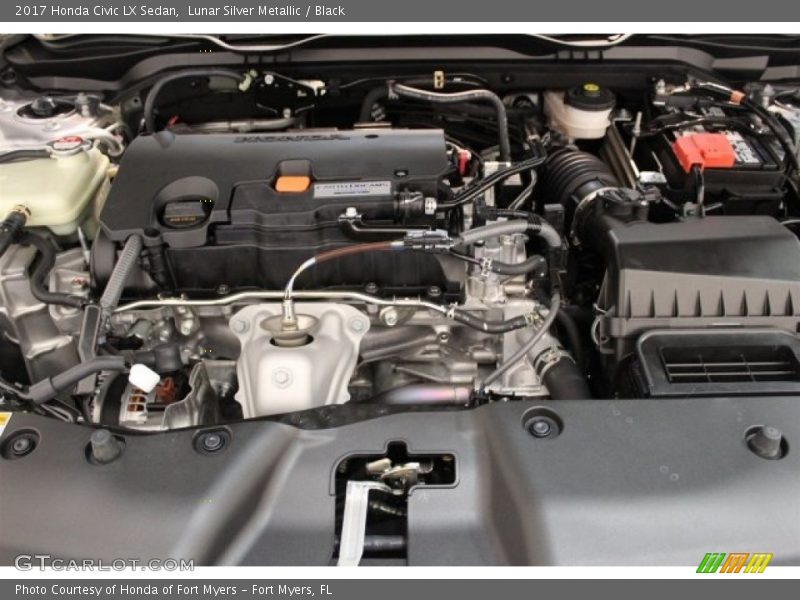 Lunar Silver Metallic / Black 2017 Honda Civic LX Sedan