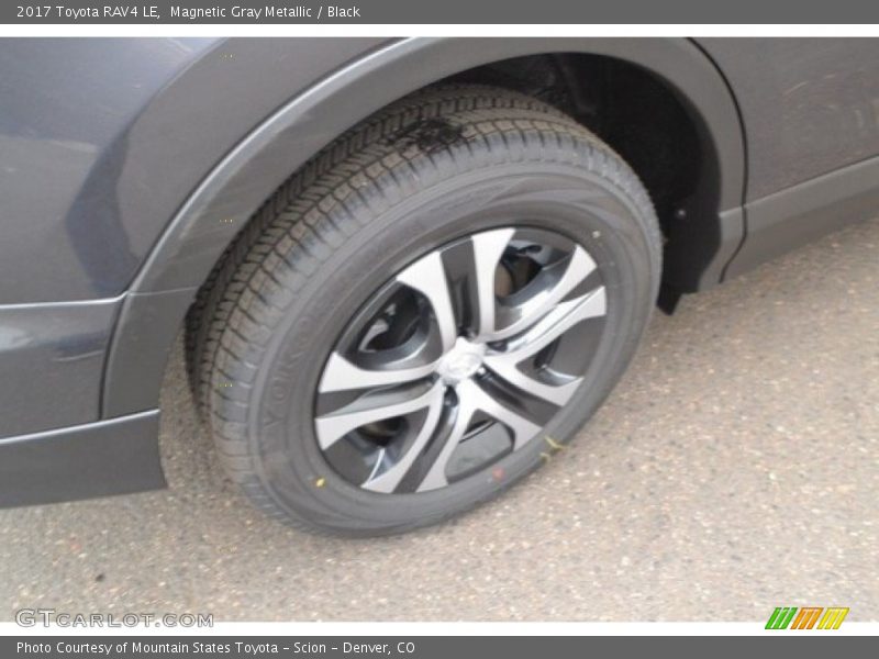 Magnetic Gray Metallic / Black 2017 Toyota RAV4 LE