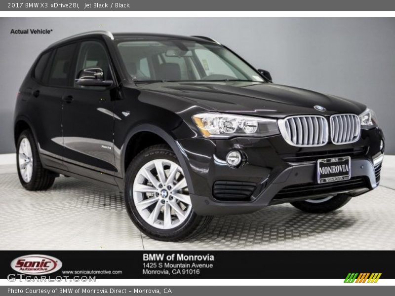 Jet Black / Black 2017 BMW X3 xDrive28i
