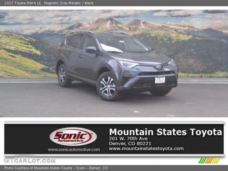 Magnetic Gray Metallic / Black 2017 Toyota RAV4 LE