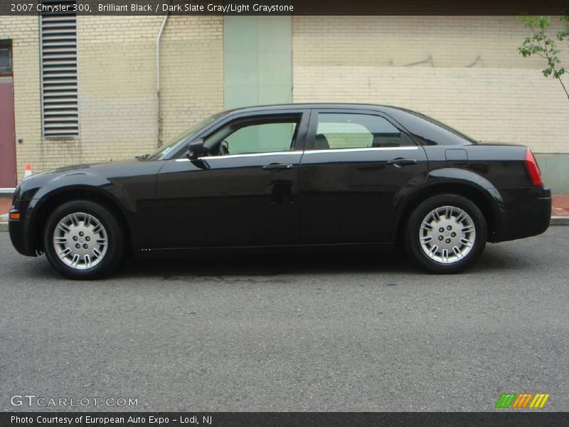 Brilliant Black / Dark Slate Gray/Light Graystone 2007 Chrysler 300