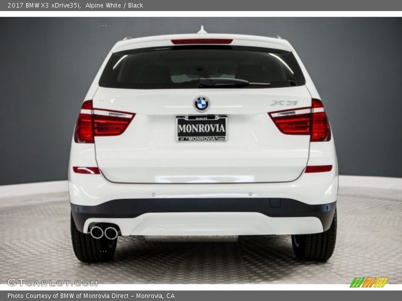 Alpine White / Black 2017 BMW X3 xDrive35i