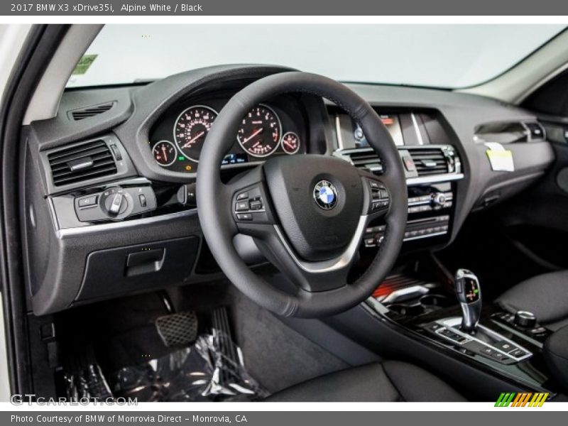 Alpine White / Black 2017 BMW X3 xDrive35i