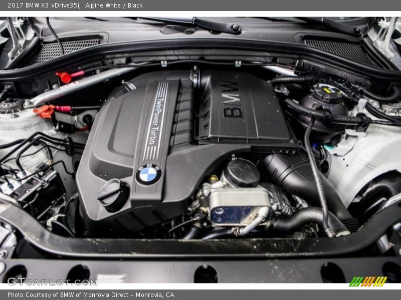 Alpine White / Black 2017 BMW X3 xDrive35i