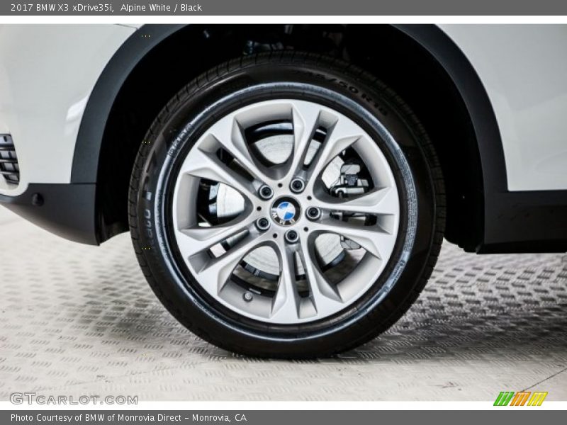 Alpine White / Black 2017 BMW X3 xDrive35i